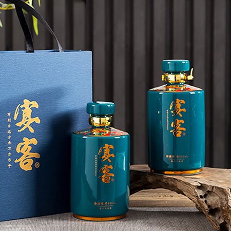 景德镇一斤装陶瓷酒瓶礼盒（宴客）